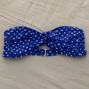 Missoni for Target Blue and White Polka Dot Swim Top